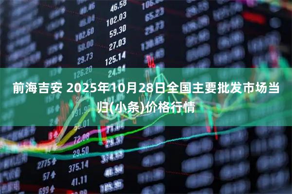 前海吉安 2025年10月28日全国主要批发市场当归(小条)价格行情